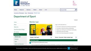 Member login - The University of Nottingham