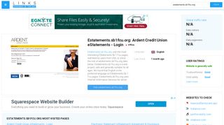 Visit Estatements.sb1fcu.org - Ardent Credit Union eStatements - Login.