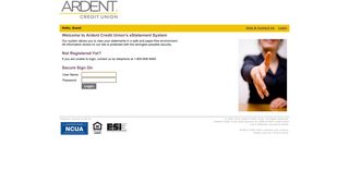 Ardent Credit Union eStatements - Login