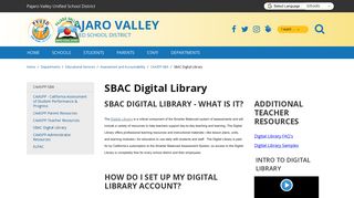 SBAC Digital Library - Pajaro Valley Unified School District