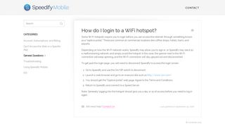 How do I login to a WiFi hotspot? - Speedify Mobile