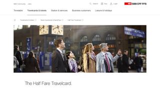 The Half Fare Travelcard on the SwissPass | SBB