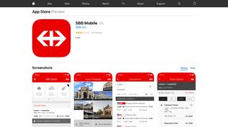 SBB Mobile on the App Store - iTunes - Apple