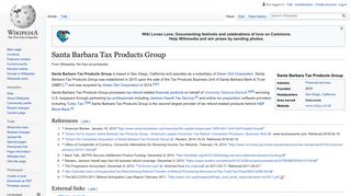 Santa Barbara Tax Products Group - Wikipedia