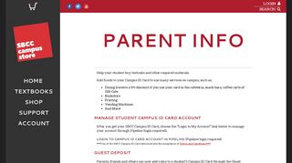 Parent Info | SBCC Campus Store