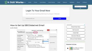 How to Set Up SBCGlobal.net Email | It Still Works