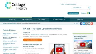 MyChart - Your Health Care Information Online - Cottage Health
