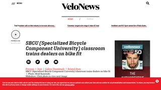SBCU (Specialized Bicycle Component University) classroom trains ...