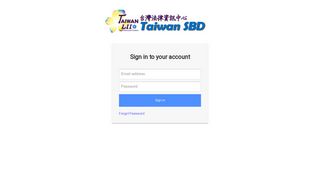 Taiwan SBD login