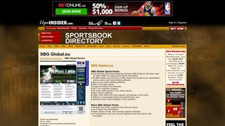 SBG Global.eu Online Sportsbook Review and Promotions at ...