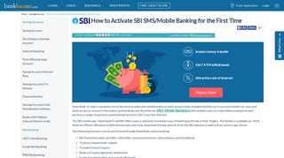 How to Activate SBI SMS/Mobile Banking for the First Time - BankBazaar