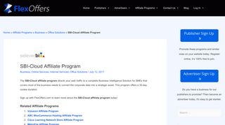 SBI-Cloud Affiliate Program | FlexOffers.com Affiliate Programs