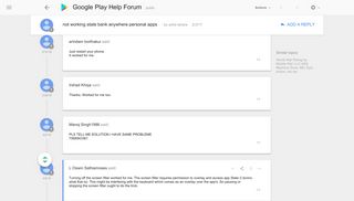 not working state bank anywhere personal apps - Google Product Forums