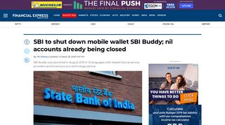 SBI to shut down mobile wallet SBI Buddy; nil accounts already being ...