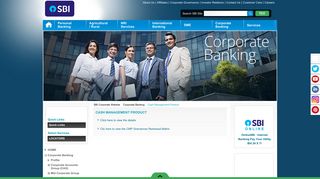 Cash Management Product - SBI Corporate Website