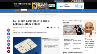 SBI credit card: How to check balance, other details - Times of India