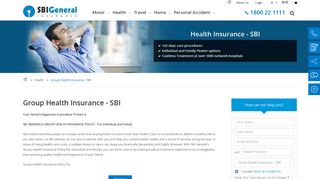 Group Health Insurance - SBI | SBI GENERAL