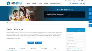 Health Insurance | SBI GENERAL