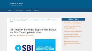 SBI Internet Banking : Steps to Get Started for First Time(Updated ...