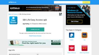 SBI Life Easy Access Apk Download latest version 9.0- com.sbilife ...