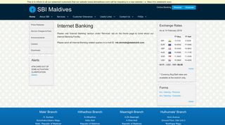 State Bank of India - Maldives - Internet Banking - SBI Maldives