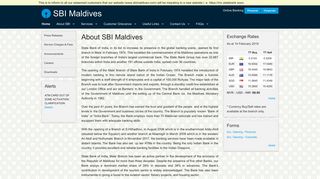 State Bank of India - Maldives - About SBI Maldives