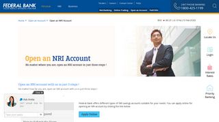 Open an NRI Account - Federal Bank