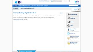 New User Registration - State Bank of India - Personal Banking