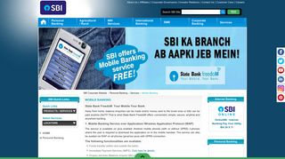 Mobile-Banking - SBI Corporate Website