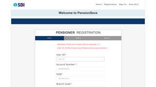 Registration - SBI |PensionSeva