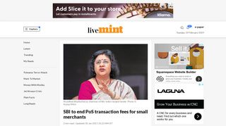 SBI to end PoS transaction fees for small merchants - Livemint