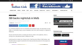 SBI backs nightclub in Melb - Indian Link