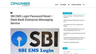 SBI EMS Login Password Reset – Enterprise Messaging Service ...
