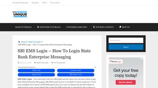 SBI EMS Login – How To Login State Bank Enterprise Messaging