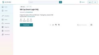 SBI Cap Smart Login FAQ | Google Chrome | Password - Scribd