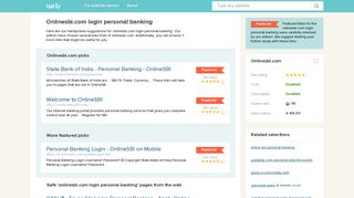 Onlinesbi.com login personal banking - Sur.ly