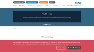 NHS SBS Corporate - MySBSPay - NHS Shared Business Services
