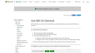 Watch SBS-On Demand | SBS On Demand App | Xbox Live
