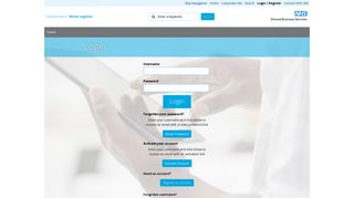 NHS SBS Portal - Login