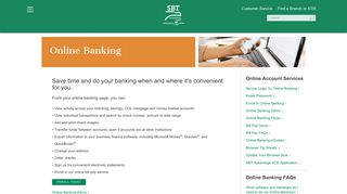 SBT Advantage Bank - Personal Banking - Online Banking