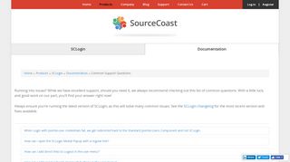 Common Support Questions | Documentation | SCLogin | SourceCoast