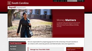 Payroll Department - Payroll Department | University of South Carolina