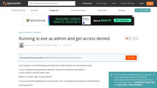 Running sc.exe as admin and get access denied - Windows 7 Forum ...
