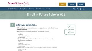 Enroll in Future Scholar 529 - Future Scholar