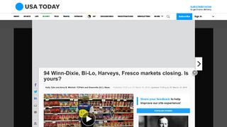 Winn-Dixie, Bi-Lo and Harvey's stores closing. Is yours? - USA Today