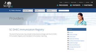 SCHIEx - SC DHEC Immunization Registry