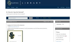 How do I log into Canvas? - Ask the library