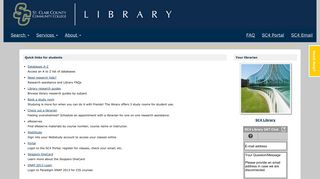 Home - Quick links for students - Library Research ... - SC4 Library