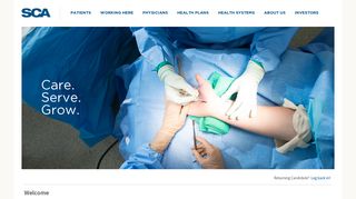 SCA Careers | Surgical Care Affiliates (SCA) | Welcome