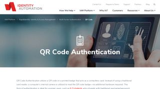 QR Code Authentication | Identity Automation